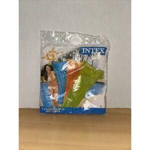 VTG INTEX The Wet Set Deluxe Air Mat Pillow Top Lounge Pool Raft 72x27" Float